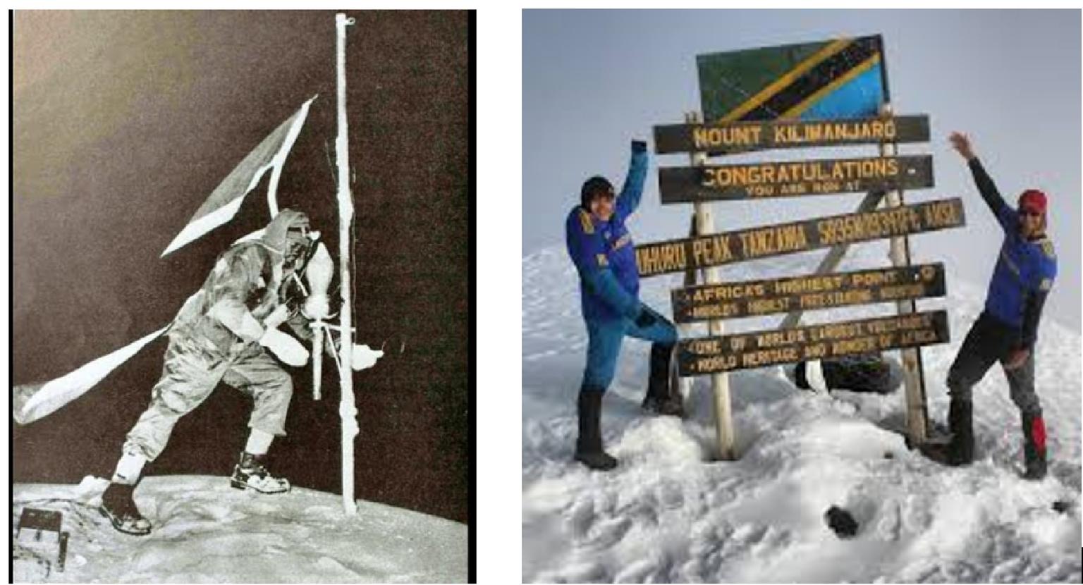 Summit geology and crater perspectives